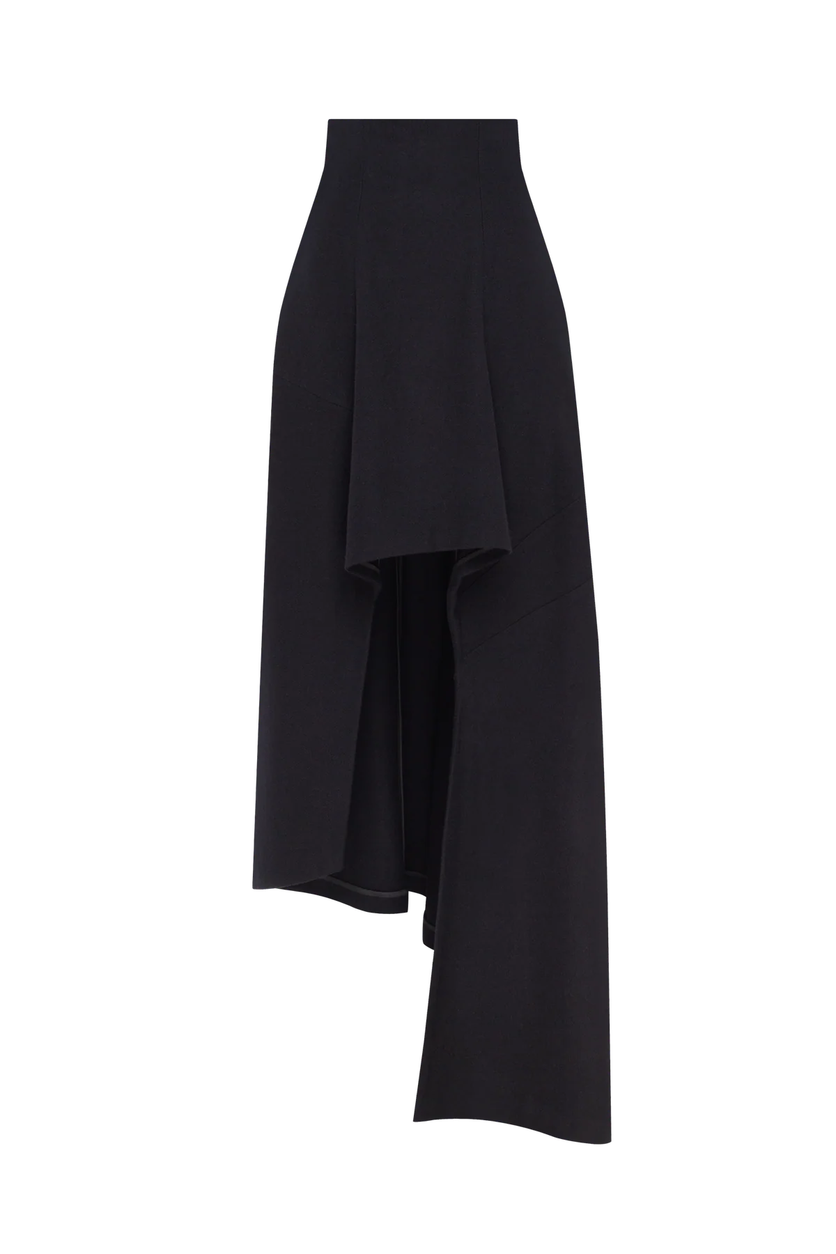 Black woolen "Amazon" skirt