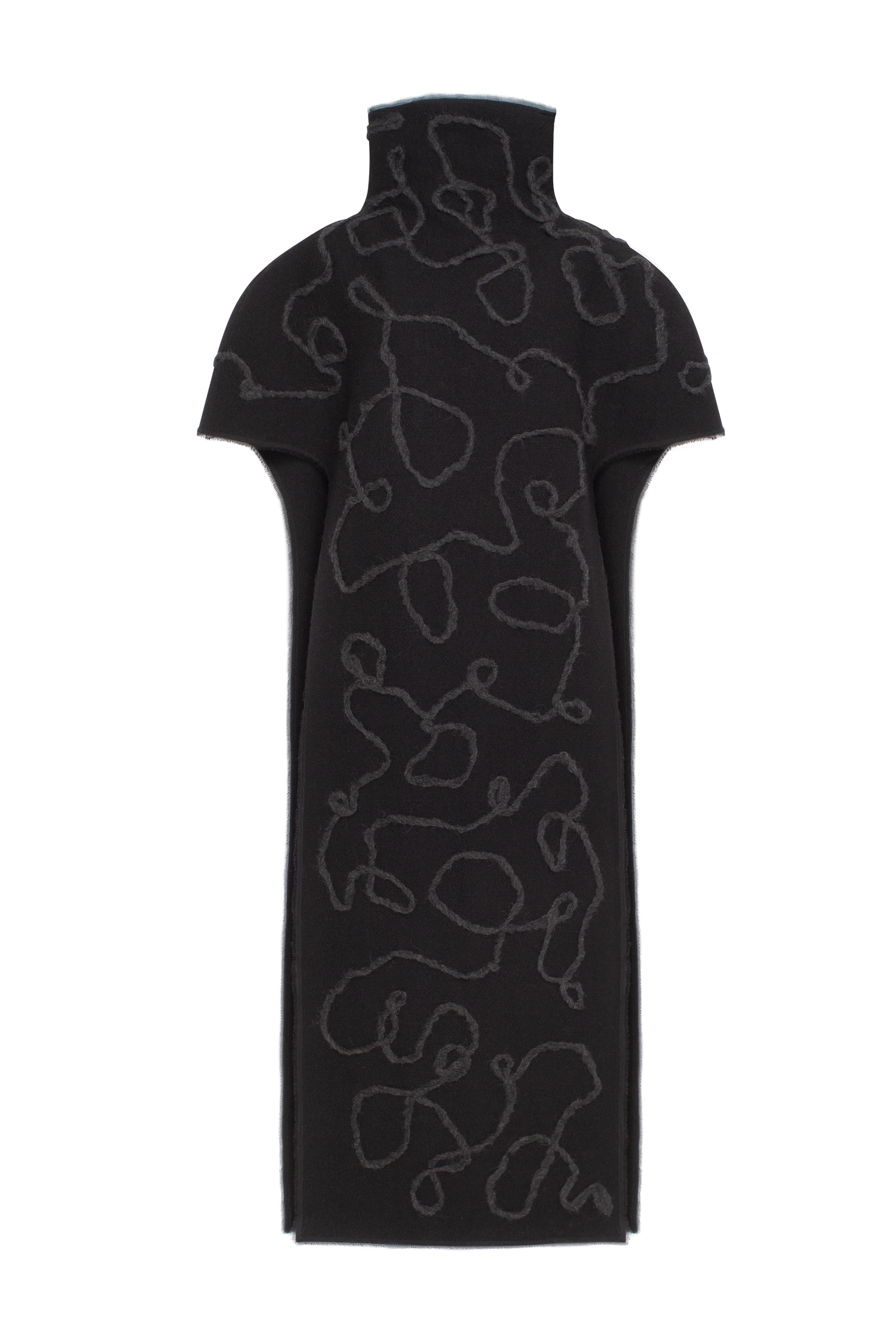 Short-Sleeve Pullover Coat