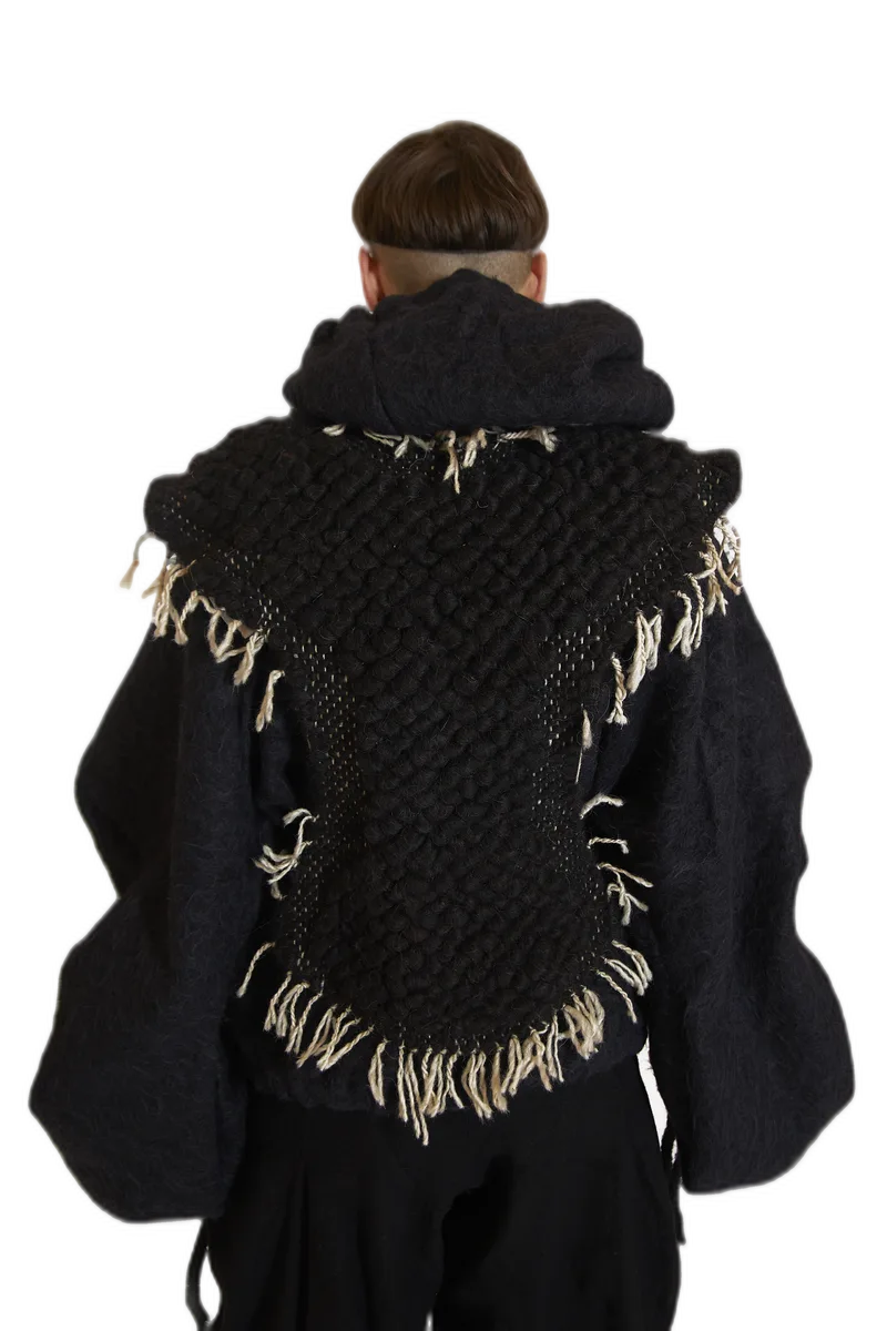 Black Woven Jacket view 2
