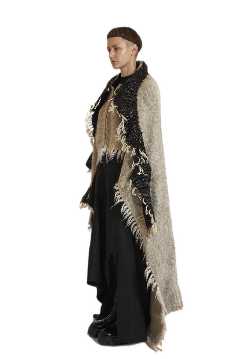 Cream Woven Blanket Wrap view 5