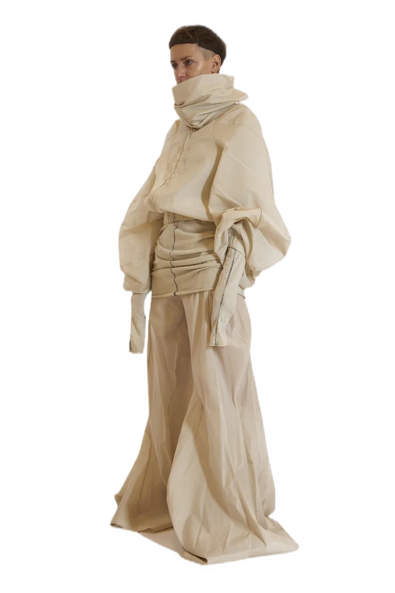 Cream Silk Suit