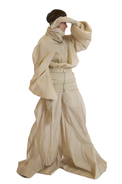 Venera — Cream Silk Suit